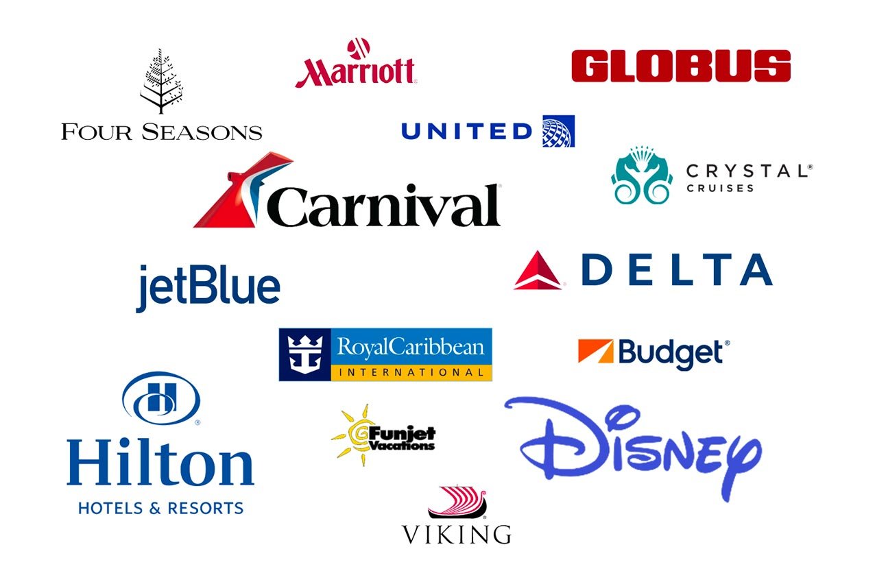 Logotipos de socios de viajes